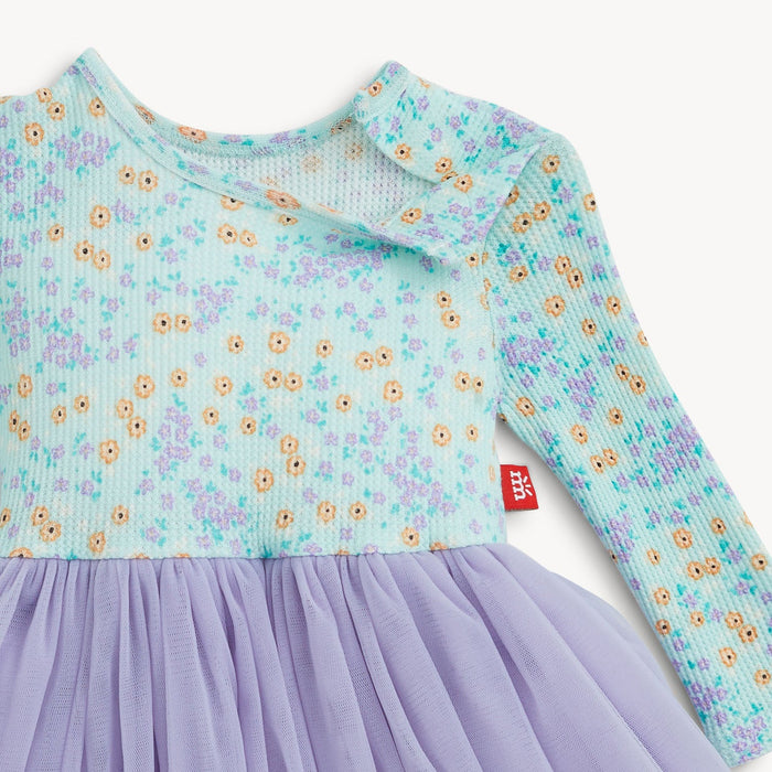 Magnetic Me Waffle Green Floral Baby Girls Tutu Dress