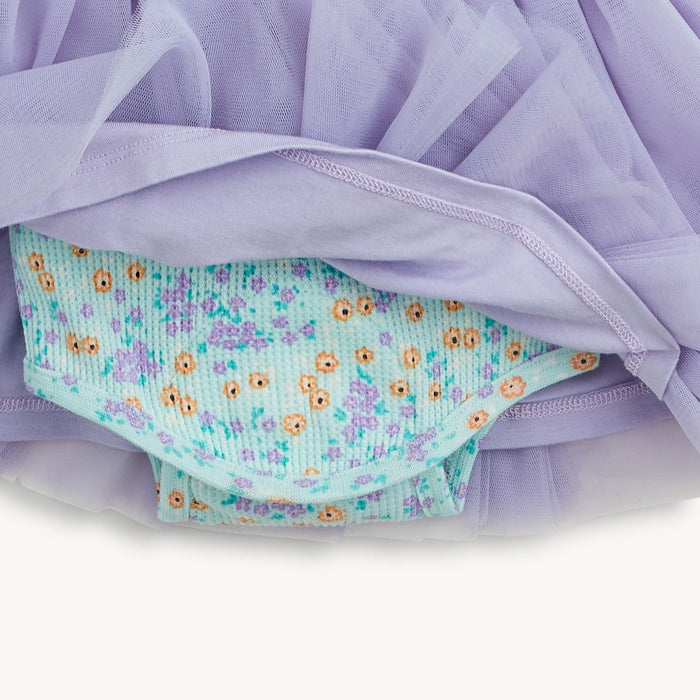 Magnetic Me Waffle Green Floral Baby Girls Tutu Dress