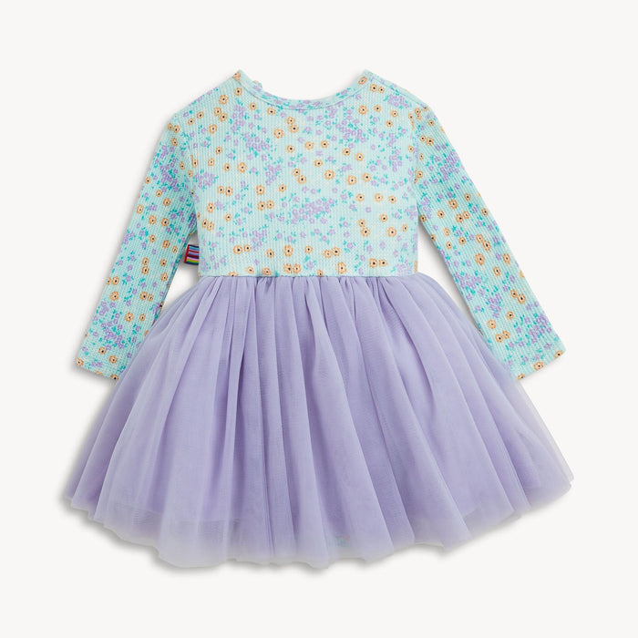 Magnetic Me Waffle Green Floral Baby Girls Tutu Dress