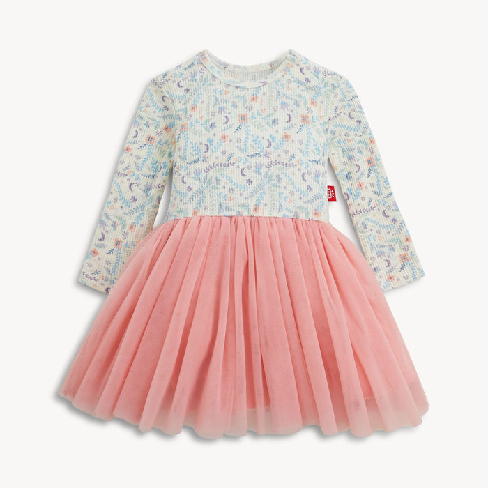 Magnetic Me Waffle White Floral Baby Girls Tutu Dress