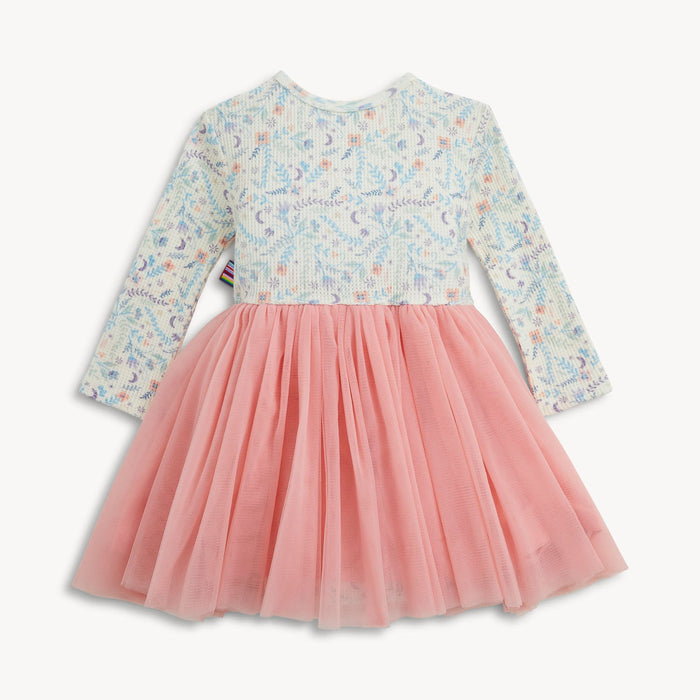 Magnetic Me Waffle White Floral Baby Girls Tutu Dress