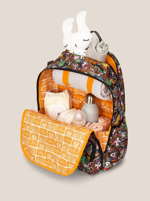 JuJuBe tokidoki Zealous Backpack Diaper Bag | Dia de los Muertos
