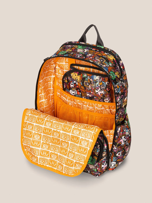 JuJuBe tokidoki Zealous Backpack Diaper Bag | Dia de los Muertos