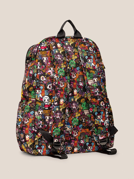 JuJuBe tokidoki Zealous Backpack Diaper Bag | Dia de los Muertos