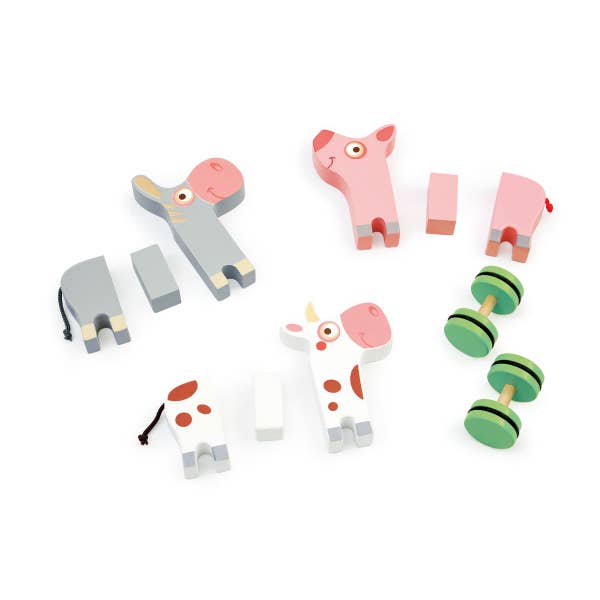 Scratch Europe Magnetic Rolling Farm Animals