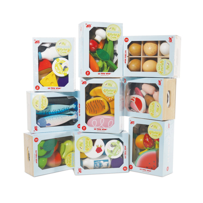 Le Toy Van Farm Eggs Half Dozen Crate