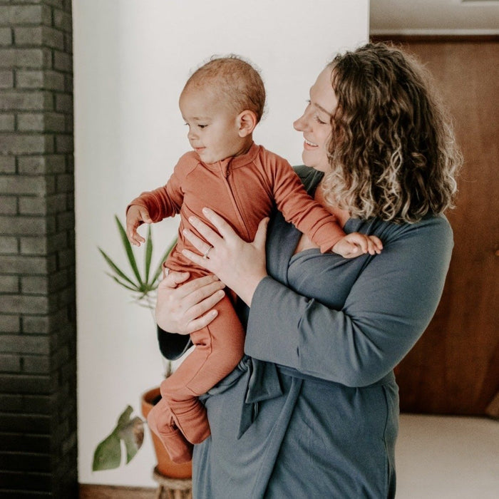 goumikids Viscose Organic Cotton Women's Robe (Midnight)