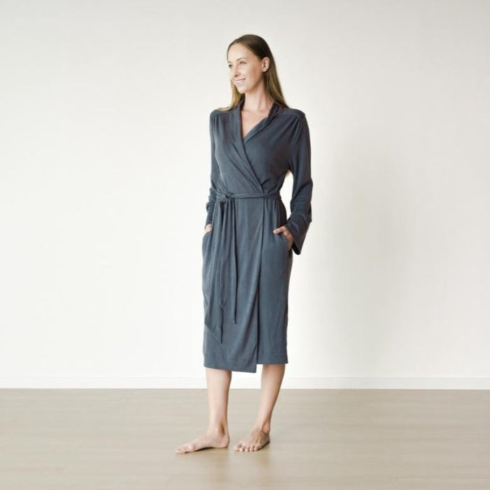 goumikids Viscose Organic Cotton Women's Robe (Midnight)