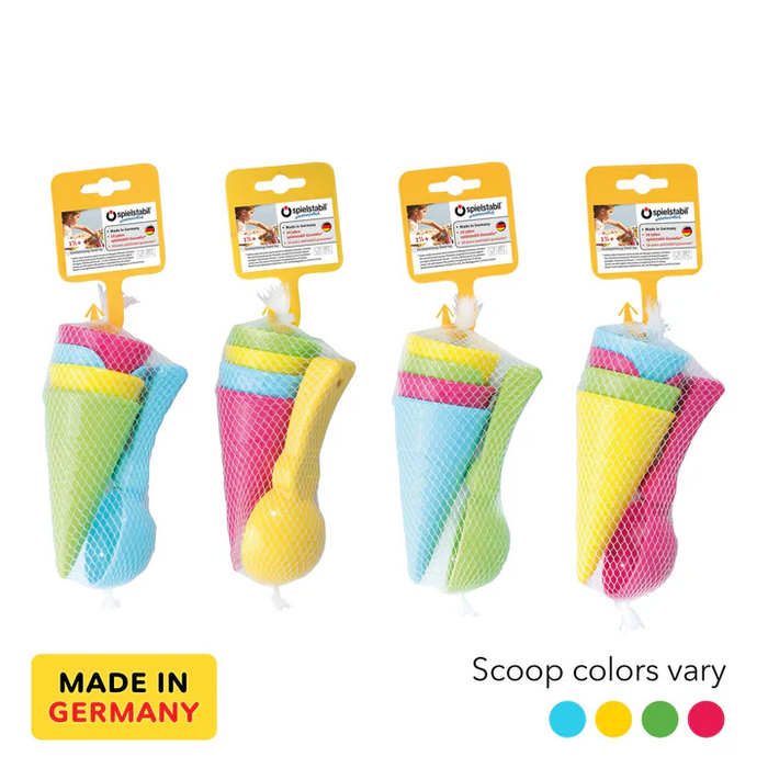 HABA Ice Cream 5 Piece Set with 4 Cones and a Scoop