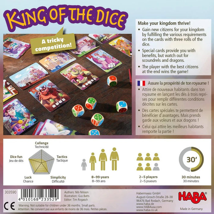 HABA King of the Dice Board Game