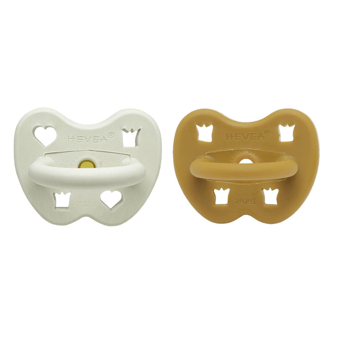 Hevea Natural Rubber Pacifier 3-36 Months - ORTHODONTIC 2 Pk