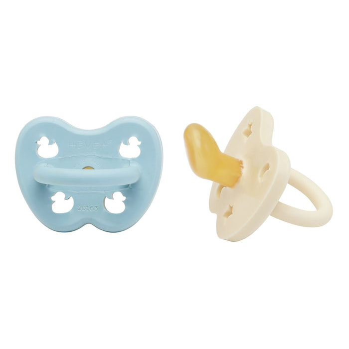 Hevea Natural Rubber Pacifier 0-3 Months - ORTHODONTIC 2 Pk