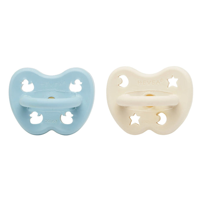 Hevea Natural Rubber Pacifier 0-3 Months - ORTHODONTIC 2 Pk