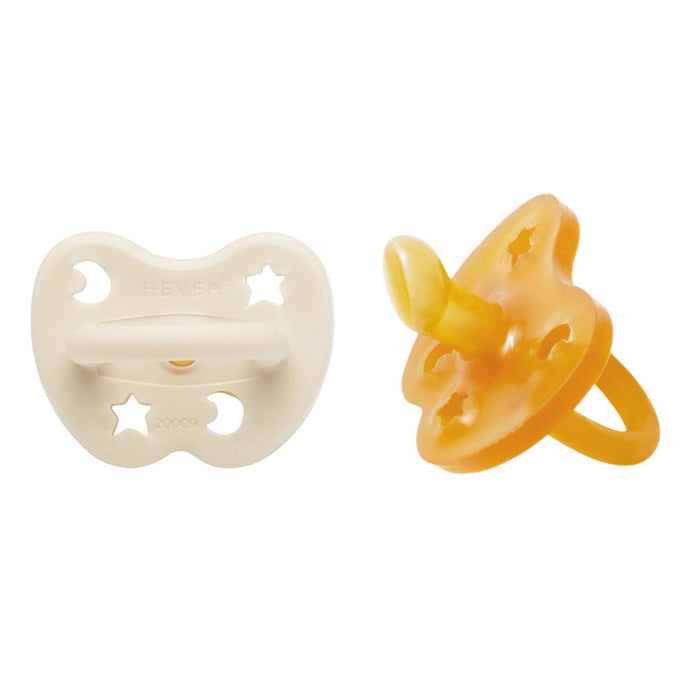 Hevea Natural Rubber Pacifier 3-36 Months - ORTHODONTIC 2 Pk
