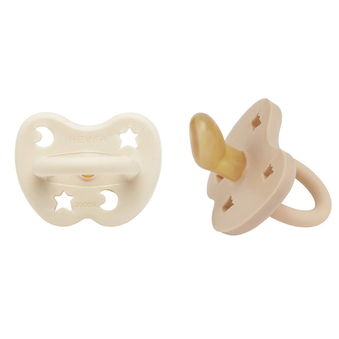 Hevea Natural Rubber Pacifier 3-36 Months - ORTHODONTIC 2 Pk