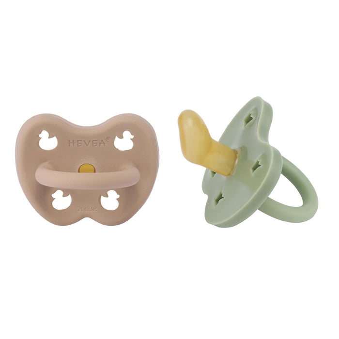 Hevea Natural Rubber Pacifier 3-36 Months - ORTHODONTIC 2 Pk