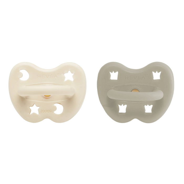 Hevea Natural Rubber Pacifier 0-3 Months - ORTHODONTIC 2 Pk