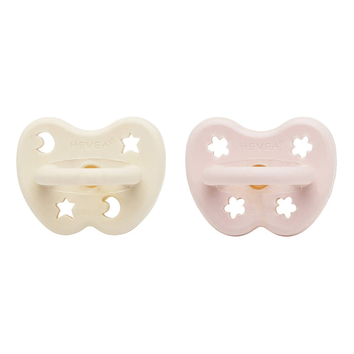 Hevea Natural Rubber Pacifier 0-3 Months - ORTHODONTIC 2 Pk