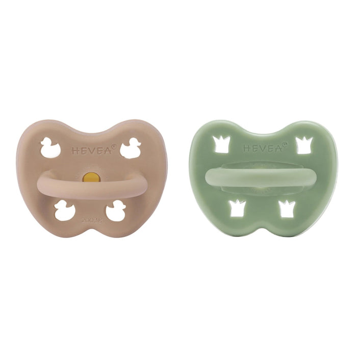 Hevea Natural Rubber Pacifier 3-36 Months - ROUND 2 Pk