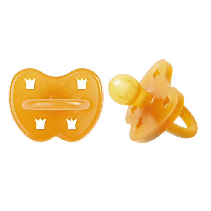 Hevea Natural Rubber Pacifier 3-36 Months - ROUND 2 Pk