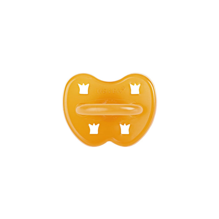 Hevea Natural Rubber Pacifier 0-3 Months - ROUND