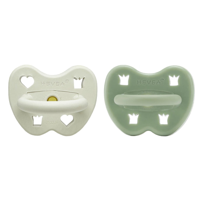 Hevea Natural Rubber Pacifier 3-36 Months - ROUND 2 Pk