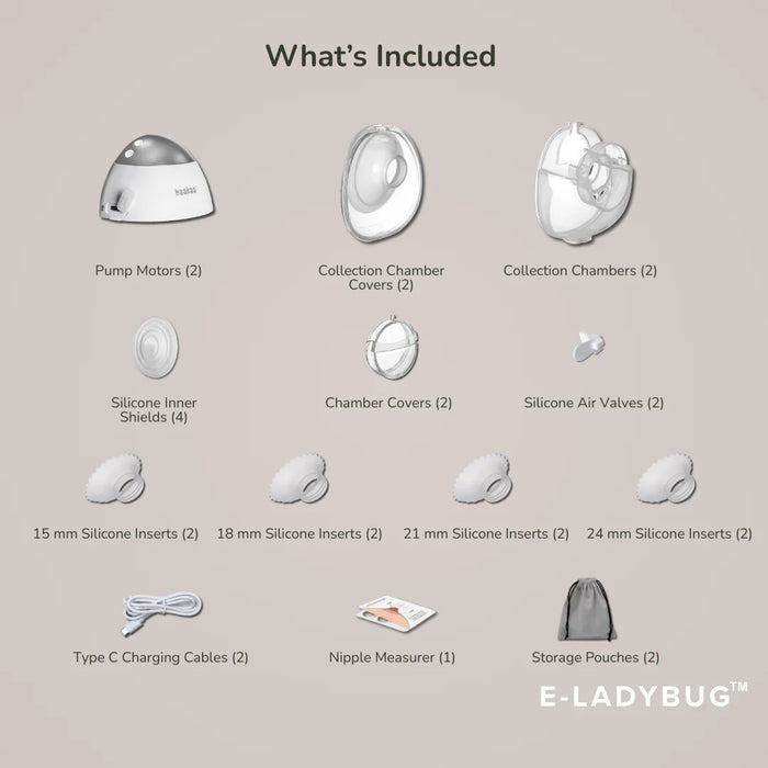 Haakaa E-Ladybug Wearable Electric Breast Pump - 2PK