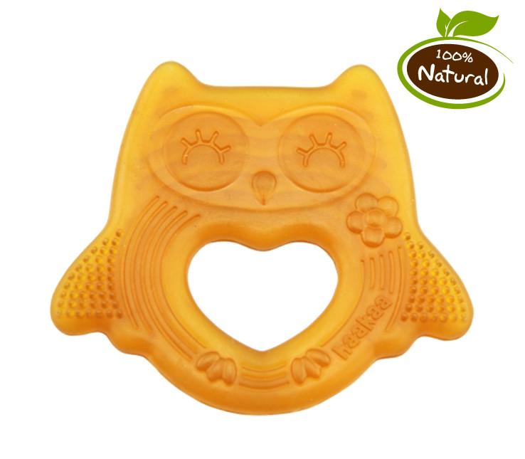 Haakaa Happy Owl Natural Rubber Teether