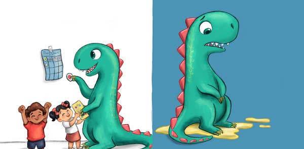 How to Potty Train a Dinosaur