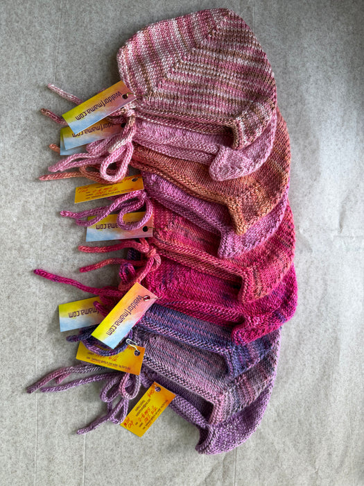 Waldorf Mama Knitted Pilot Caps - Handmade, 100% Silk