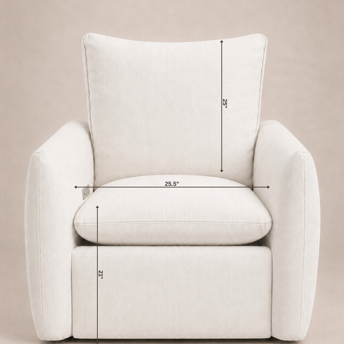 Oilo James: a Chair and a Half | Gliding Swivel Nursery Recliner