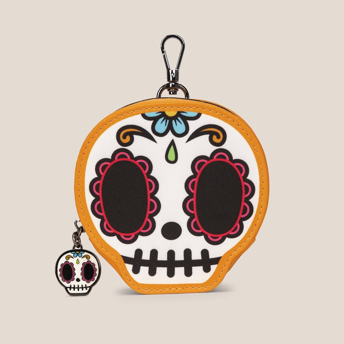 JuJuBe tokidoki Sugar Skull Mini Bag Clip-On Pouch Accessory | Dia de los Muertos
