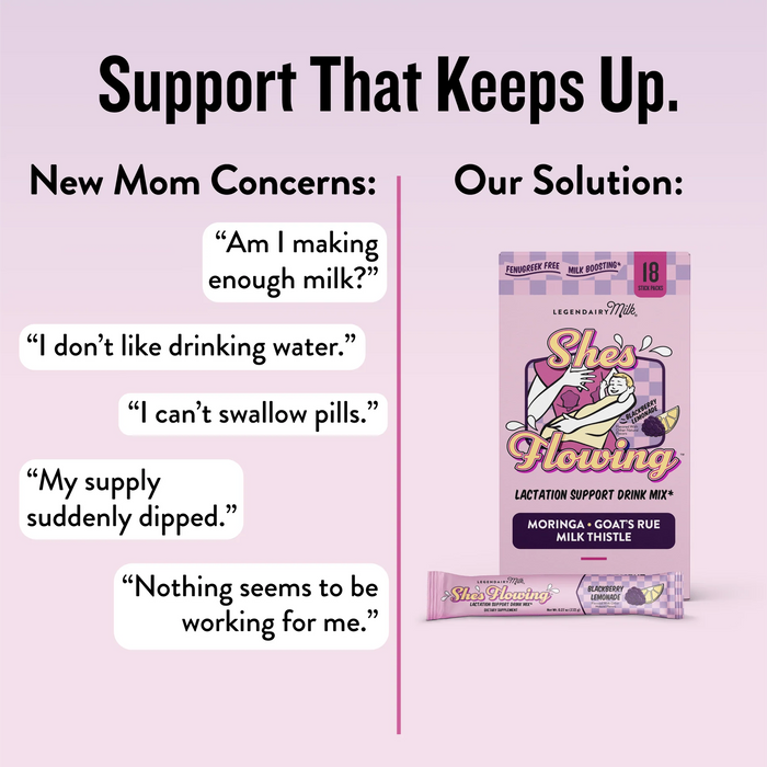Legendairy Milk She's Flowing Lactation Drink Mix - 18 ct