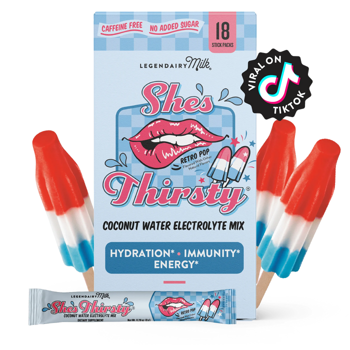 Legendairy Milk She's Thirsty Coconut Water Electrolyte Mix - 18 ct
