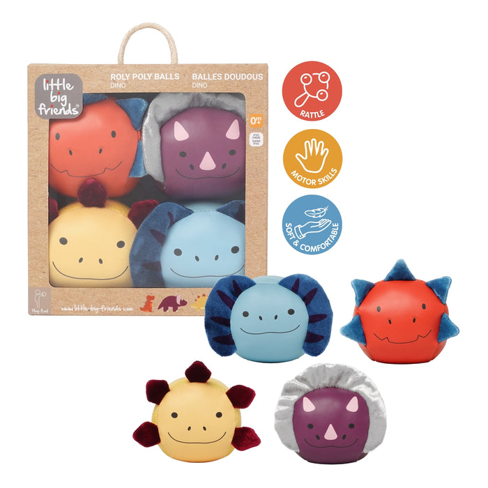 Little Big Friends Roly Poly Balls - 4 Pk