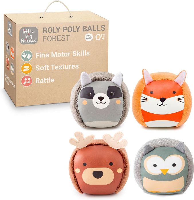 Little Big Friends Roly Poly Balls - 4 Pk