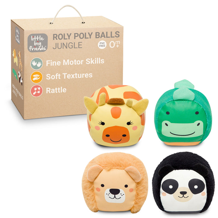 Little Big Friends Roly Poly Balls - 4 Pk