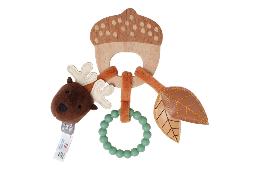 Little Big Friends Wooden Rattle