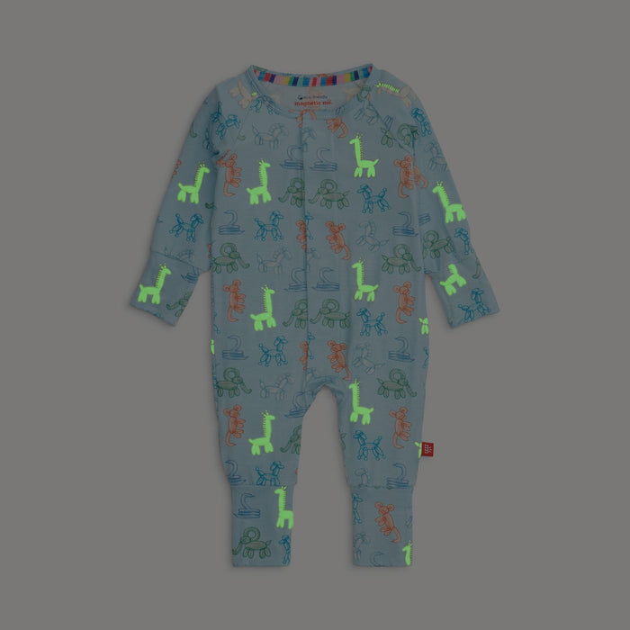 Magnetic Me Blue Party Animals Glow In The Dark Mod Convertible Coverall