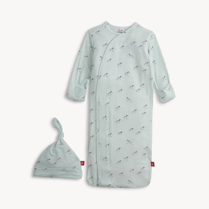 Magnetic Me Teal Savannah Plains Modal Gown + Hat