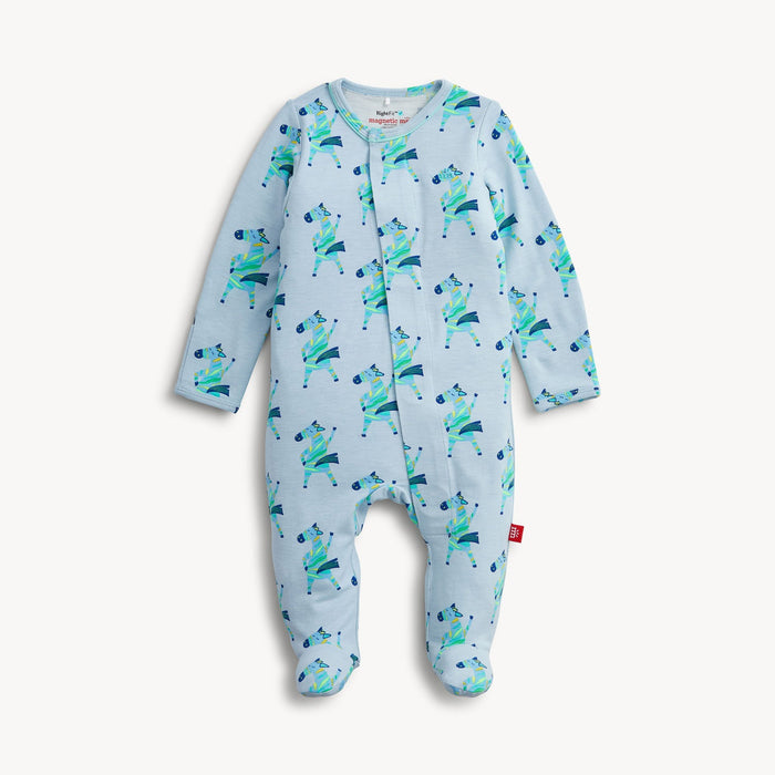Magnetic Me Everybody Prance Now Blue Ruffle Footie