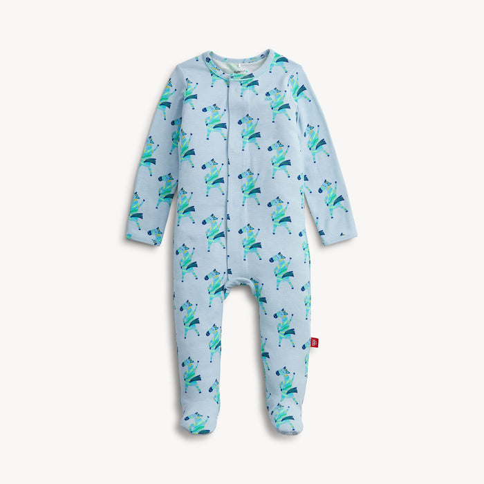 Magnetic Me Everybody Prance Now Blue Ruffle Footie