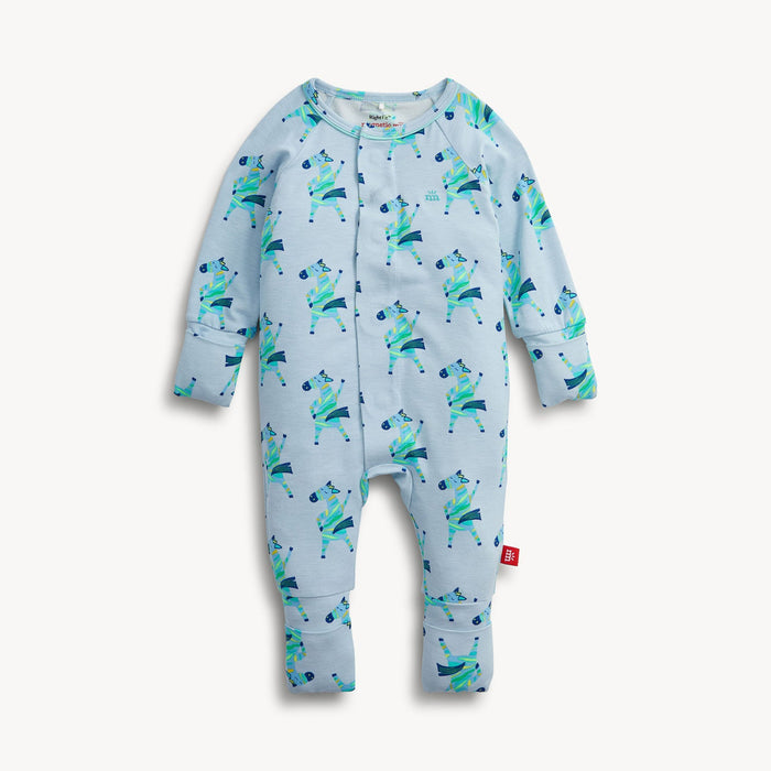 Magnetic Me Everybody Prance Now Blue Ruffle Convertible Coverall