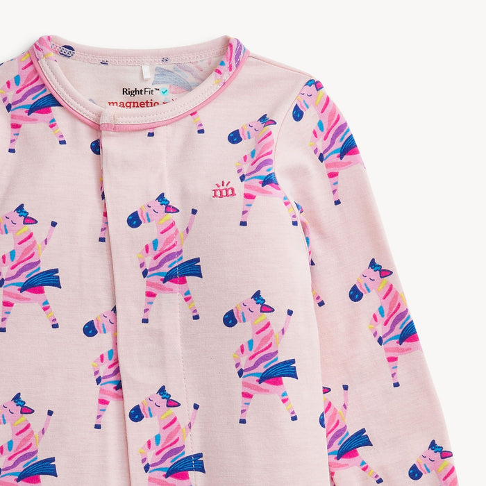 Magnetic Me Everybody Prance Now Pink Ruffle Footie