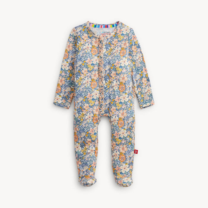 Magnetic Me Flora Modal Ruffle Footie
