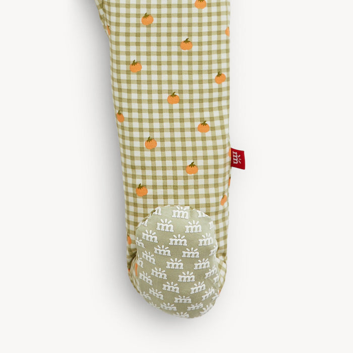 Magnetic Me Pumpkin Plaid Modal Footie