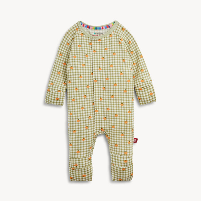 Magnetic Me Pumpkin Plaid Modal Convertible Coverall