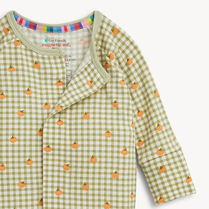 Magnetic Me Pumpkin Plaid Modal Convertible Coverall
