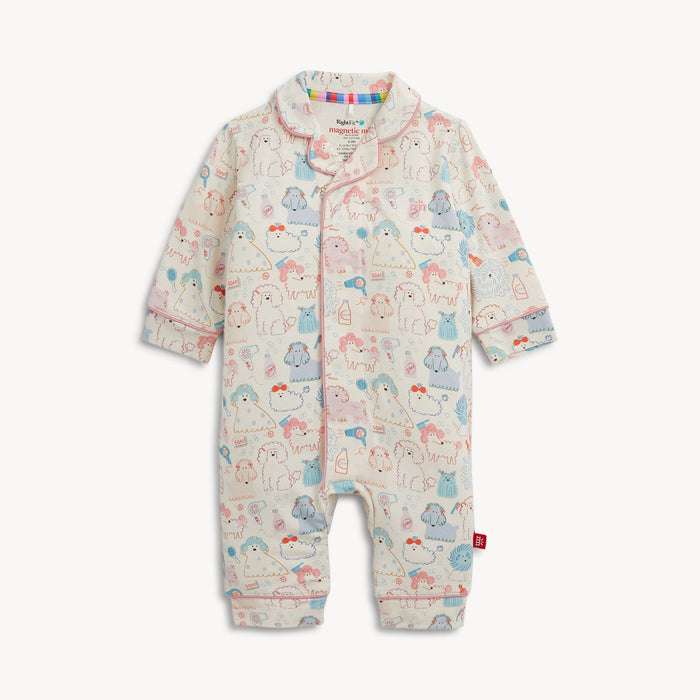 Magnetic Me Poodle Pawlor Ruffle Romper with Piping