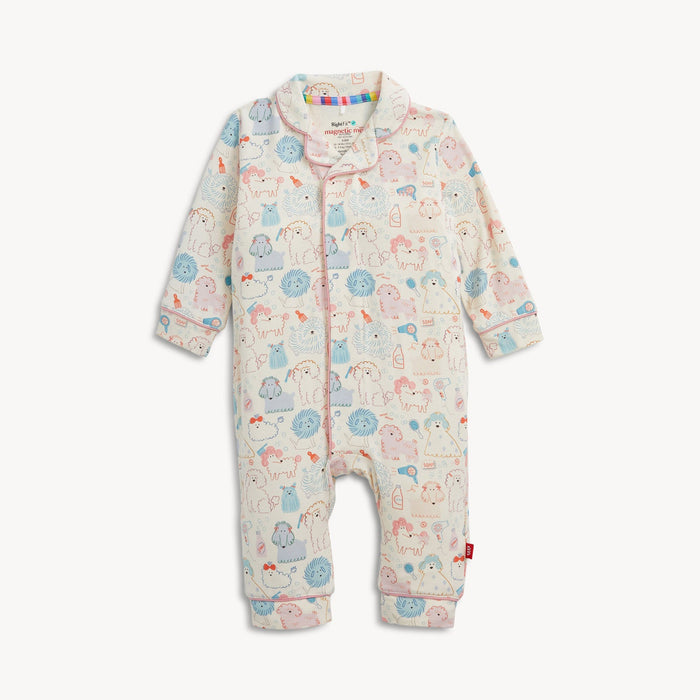 Magnetic Me Poodle Pawlor Ruffle Romper with Piping